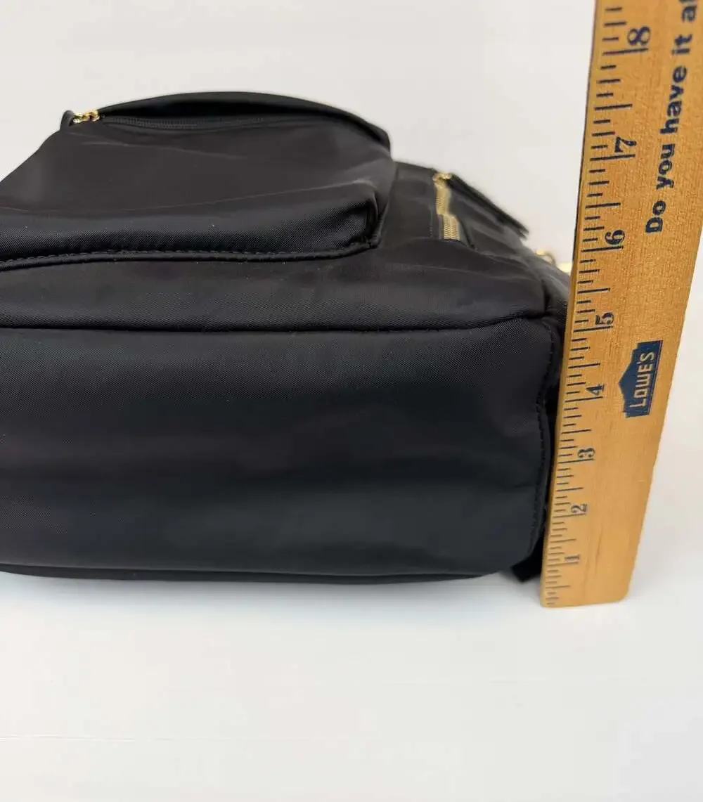 Haute Hippie Black Nylon Convertible Backpack  Crossbody Bag Decorative Strap